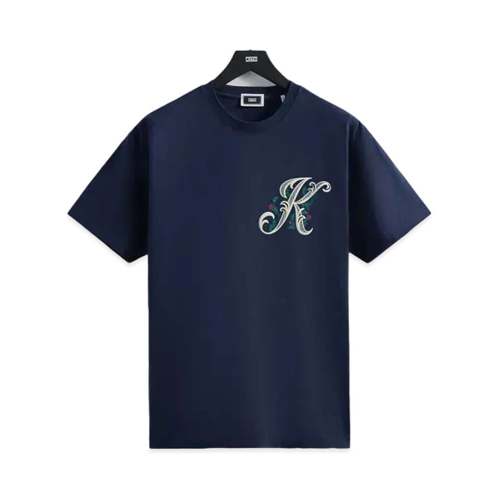 Kith Script Floral Tee "Nocturnal"