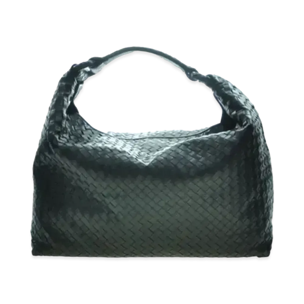 Bottega Veneta Lambskin Hand Bag "Black"