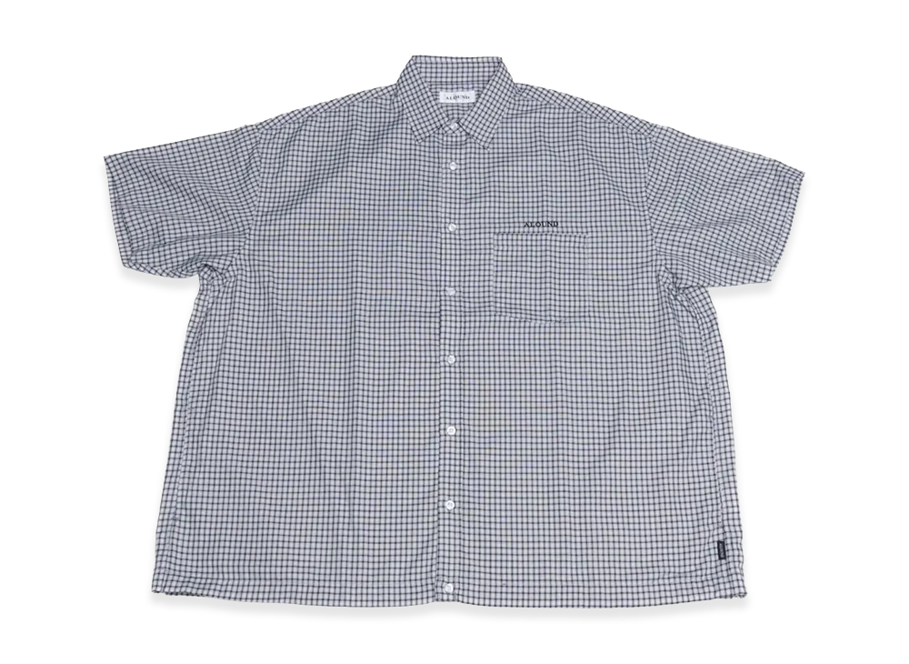 ALOUND Wide Check Shirts "Grey Check"