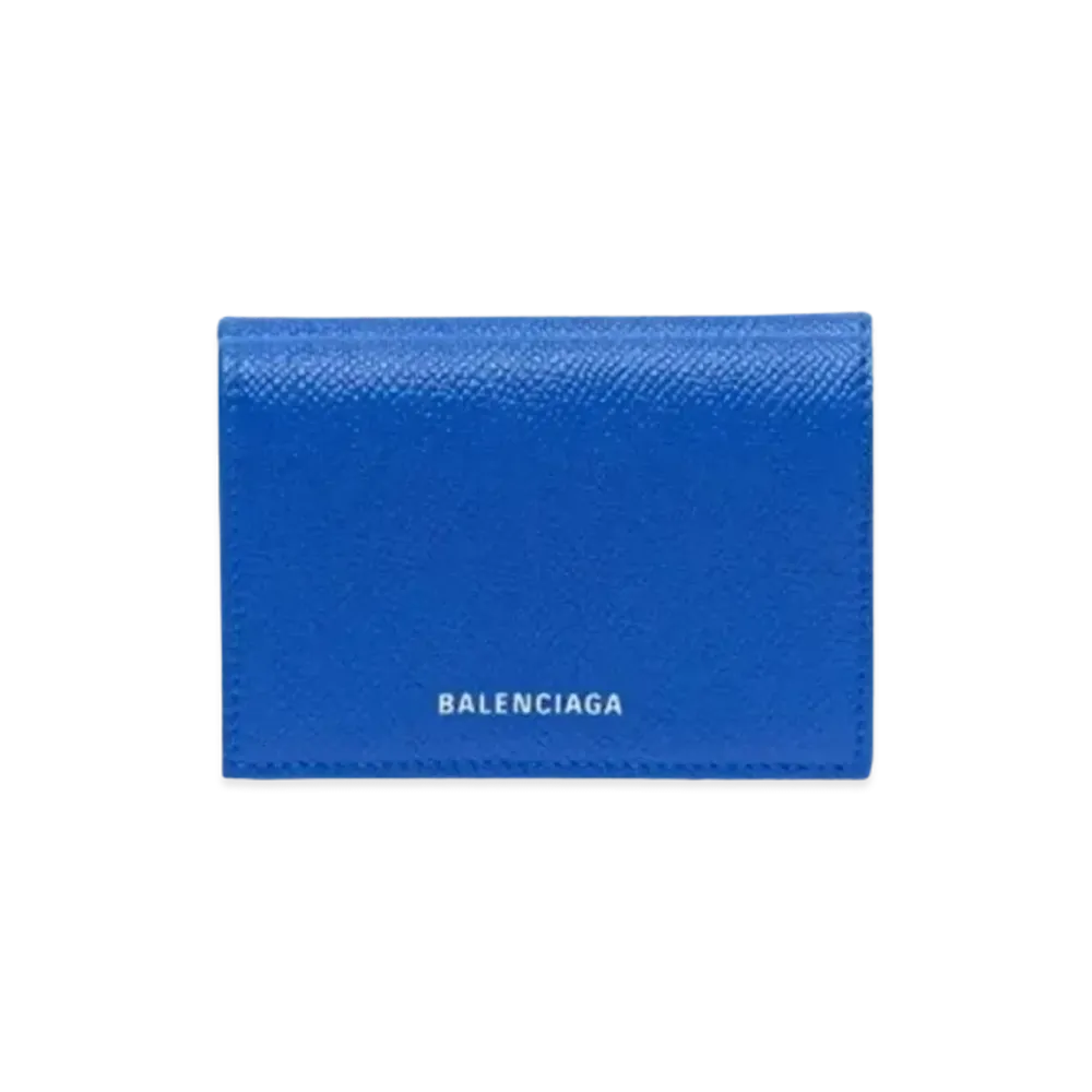 BALENCIAGA Ville Mini Wallet "Blue/White"