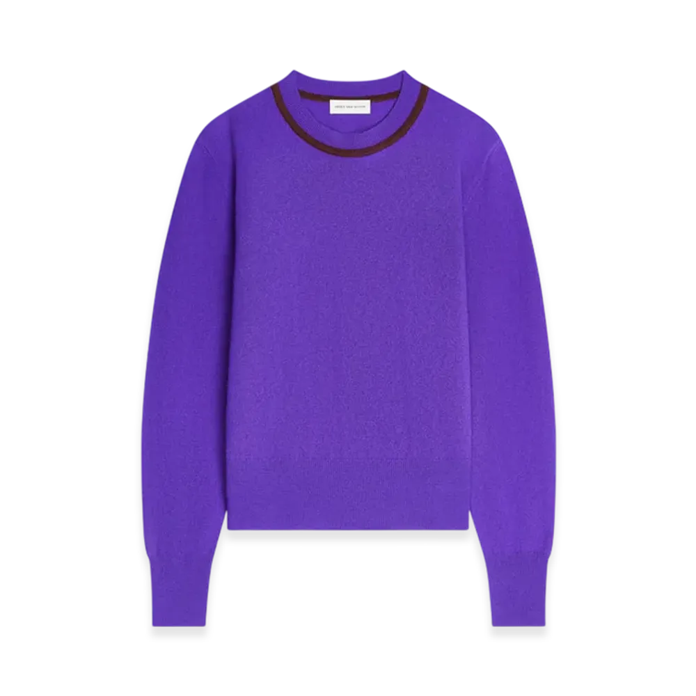 DRIES VAN NOTEN Women's Cashmere Sweater "Purple"