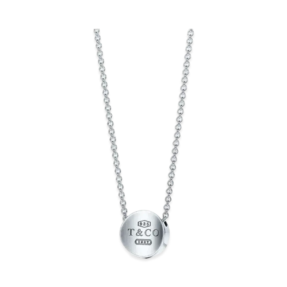 Tiffany & Co. 1837 Concave Circle Necklace "Silver"