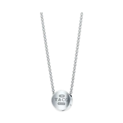 Tiffany & Co. 1837 Concave Circle Necklace "Silver"