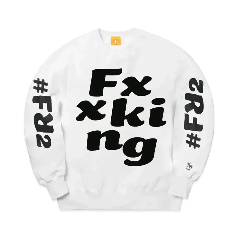 FR2 Flocky Logo Sweatshirt "White"