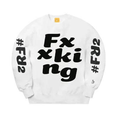 FR2 Flocky Logo Sweatshirt "White"