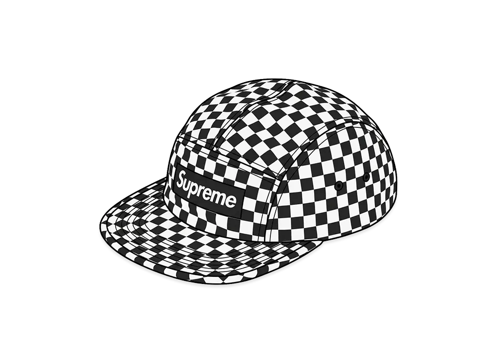 Supreme Washed Chino Twill Camp Cap "Checkerboard" (26FW)