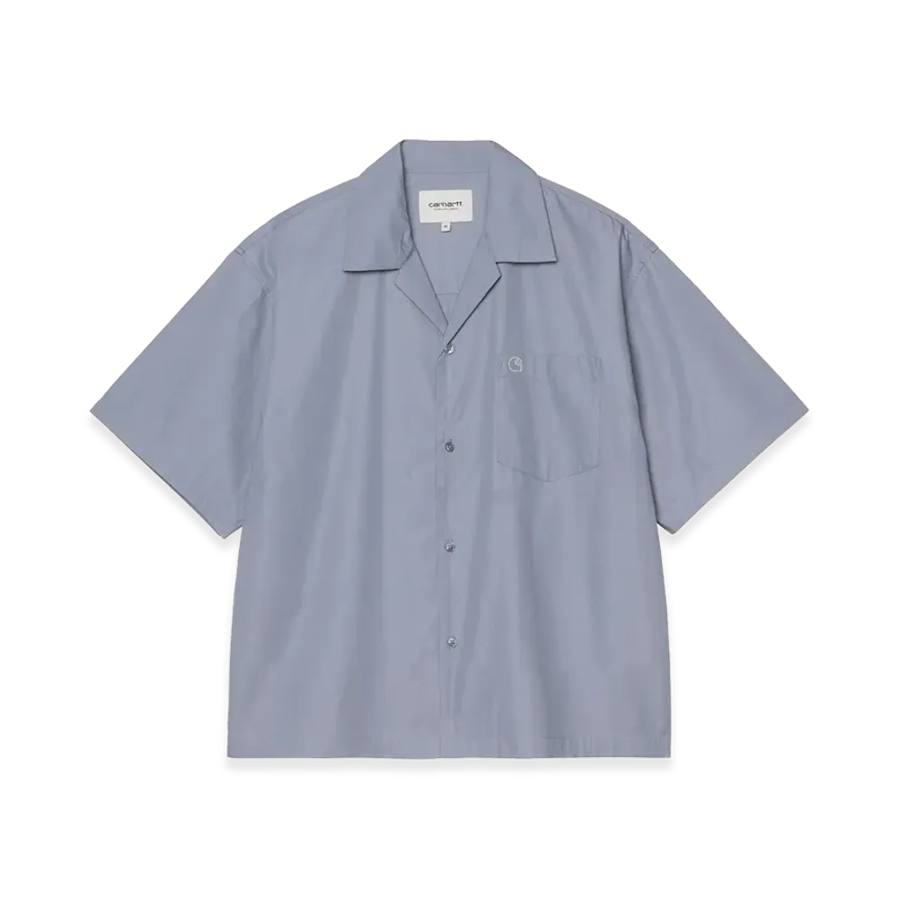 Carhartt WIP S/S Kendry Shirt "Shady Blue/White"
