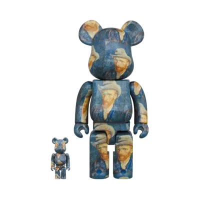 Bearbrick「Van Gogh Museum」Self-Portrait with Grey Felt Hat 100% & 400%