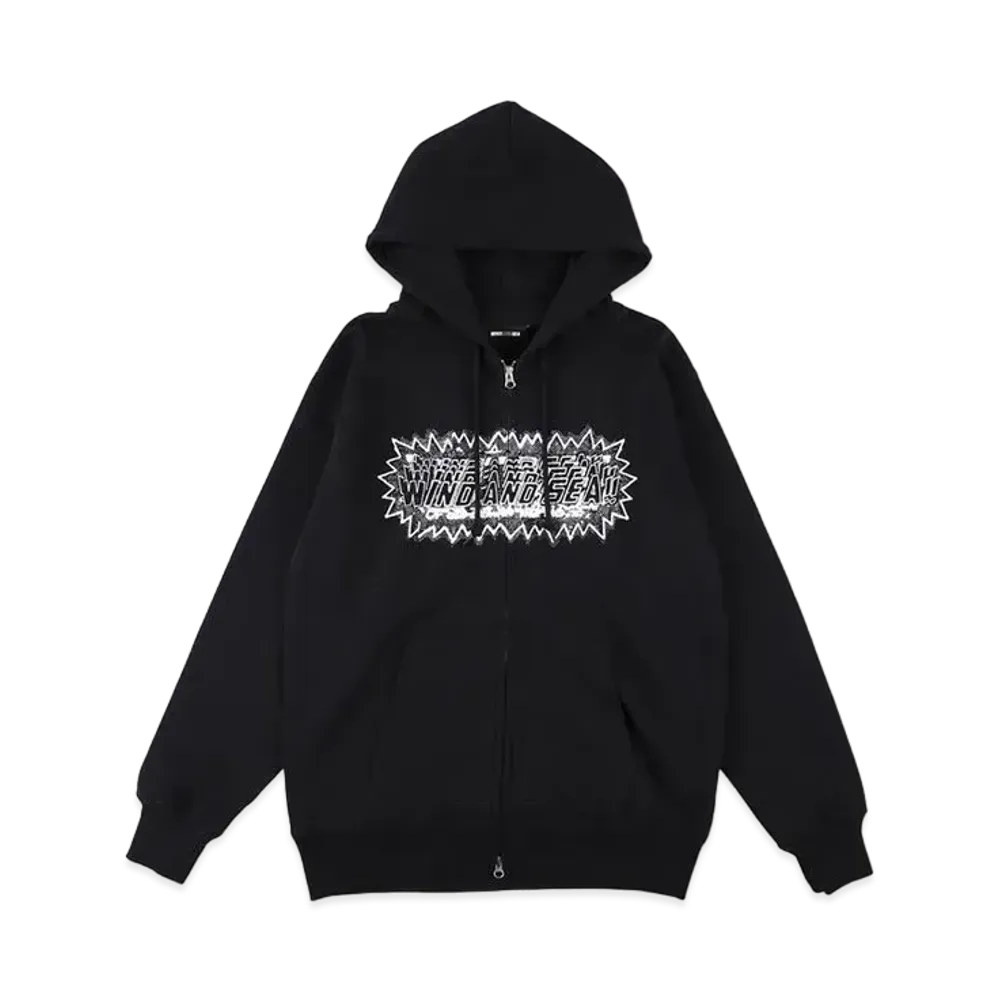 WIND AND SEA x Hiroki Niimi Zip Up Sweatshirt "Black"