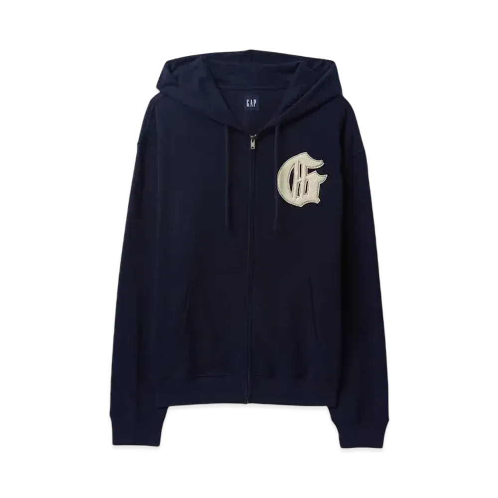 GAP Vintage Soft Gap Logo Zip Up Parka "Navy Uniform"