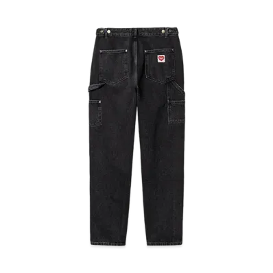 Carhartt WIP Women's Nash Double Knee Pants "Black Stone Washed"