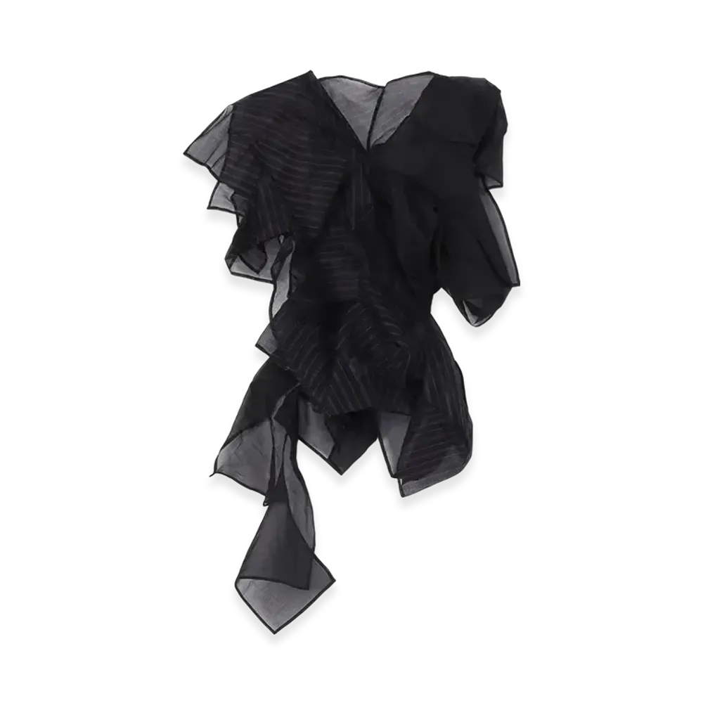 Yohji Yamamoto Asm Darts 3D Blouse "Black"