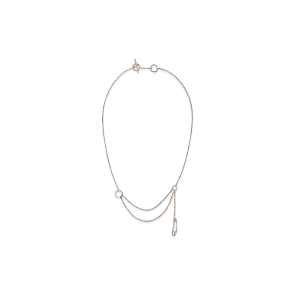 Hermes Chaine D'ancre Mini Punk Necklace "Pink Gold"