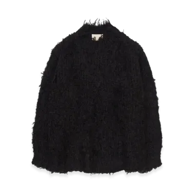 YOKE 3color Mix Mohair Crewneck Sweater "Black"