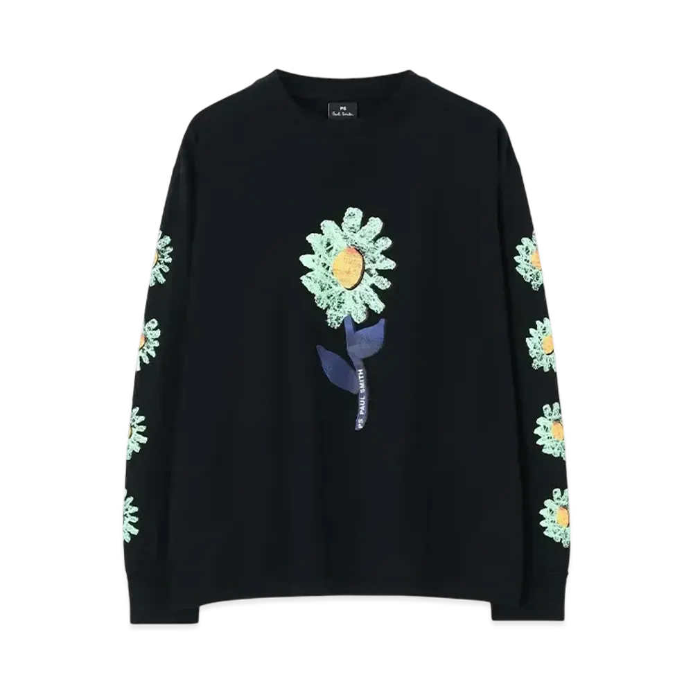 Paul Smith Women's Chamomile Long Sleeve T-Shirt "Black"