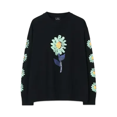 Paul Smith Women's Chamomile Long Sleeve T-Shirt "Black"