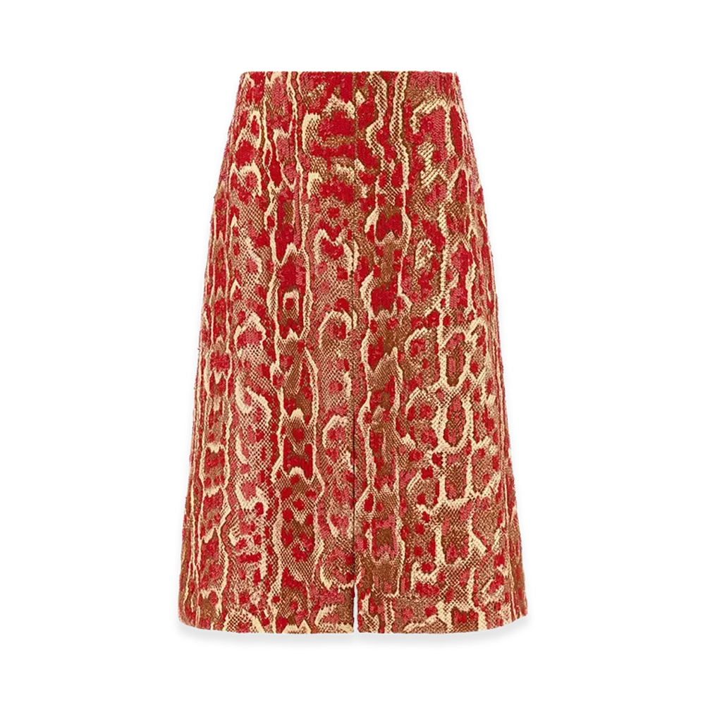 DRIES VAN NOTEN Women's 'shera Bis' Skirt "Bordeaux"