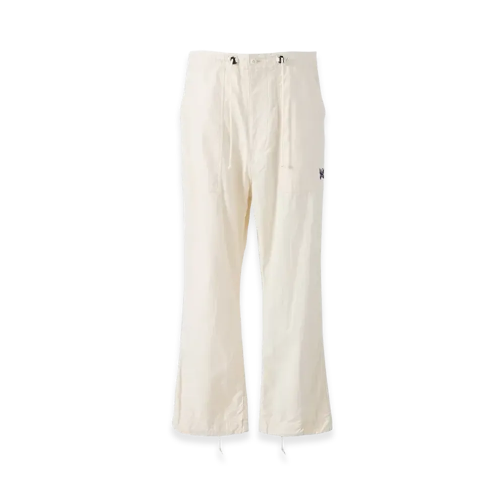 NEEDLES Back Sateen String Fatigue Pants "White"