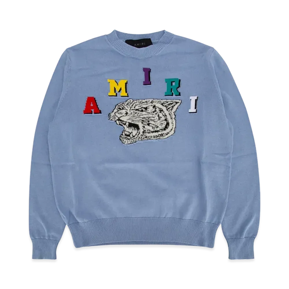 AMIRI Kids Cotton Sweaters "Blue"