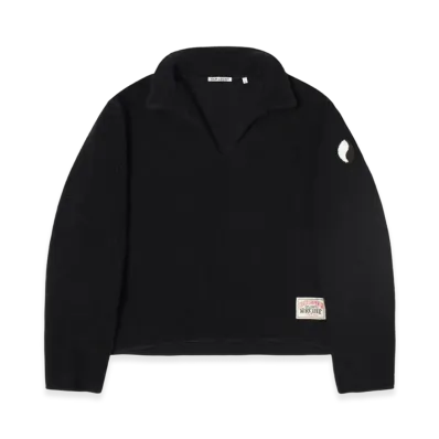 Stussy x Our Legacy Work Shop Runner Sweater "Black Recycled Wool"
