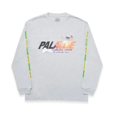 PALACE Palache Longsleeve "Grey Marl"