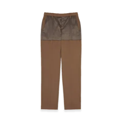 MM6 Maison Margiela Tailored Contrast Trousers "Chestnut"