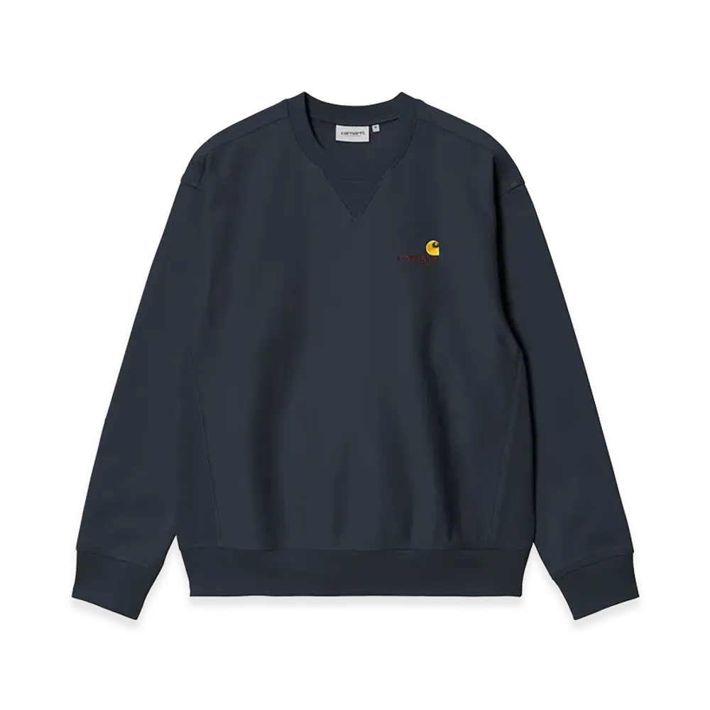 Carhartt WIP American Script Sweat "Deep Night"