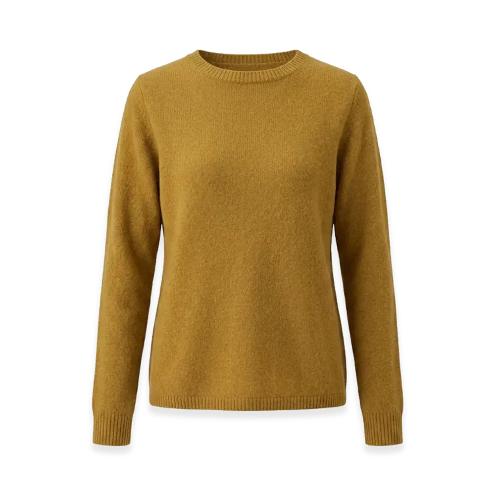 S Max Mara Women's Giori Crew Neck Sweater "Ochre"