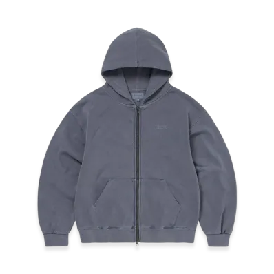 thisisneverthat Waffle Lined Zip Up Hoodie "Warm Blue"