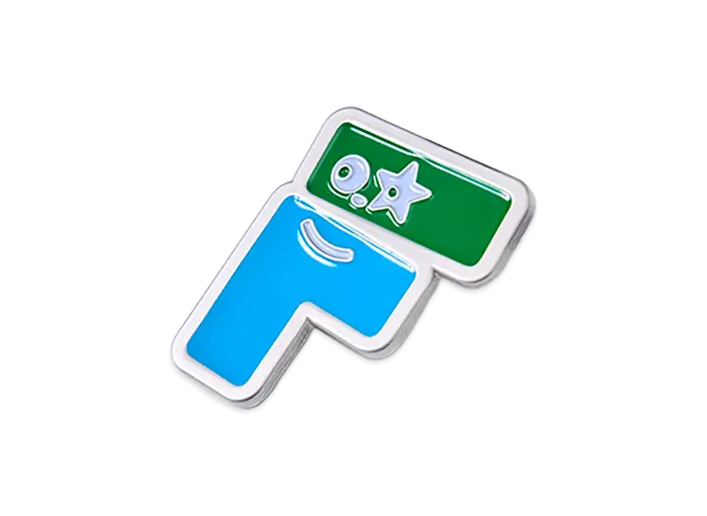 FamilyMart Convenience Wear x NIGO Metal Pins F "Silver"