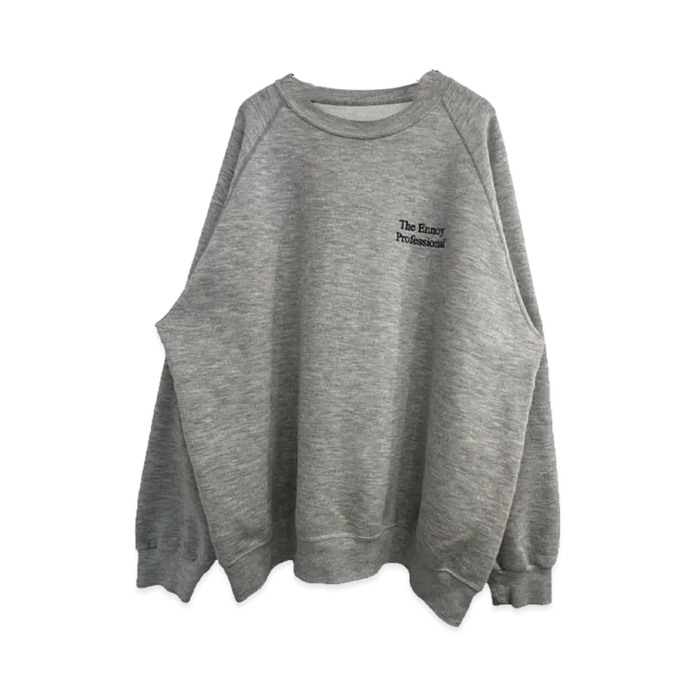 ENNOY 20AW Sweat Crewneck "Grey" AW20BRENCT01NTL