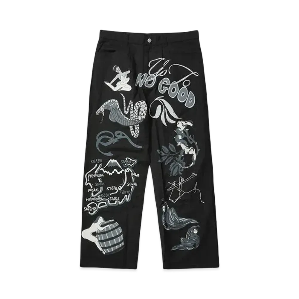 F-LAGSTUF-F SOUVENIA PANTS "BLACK"