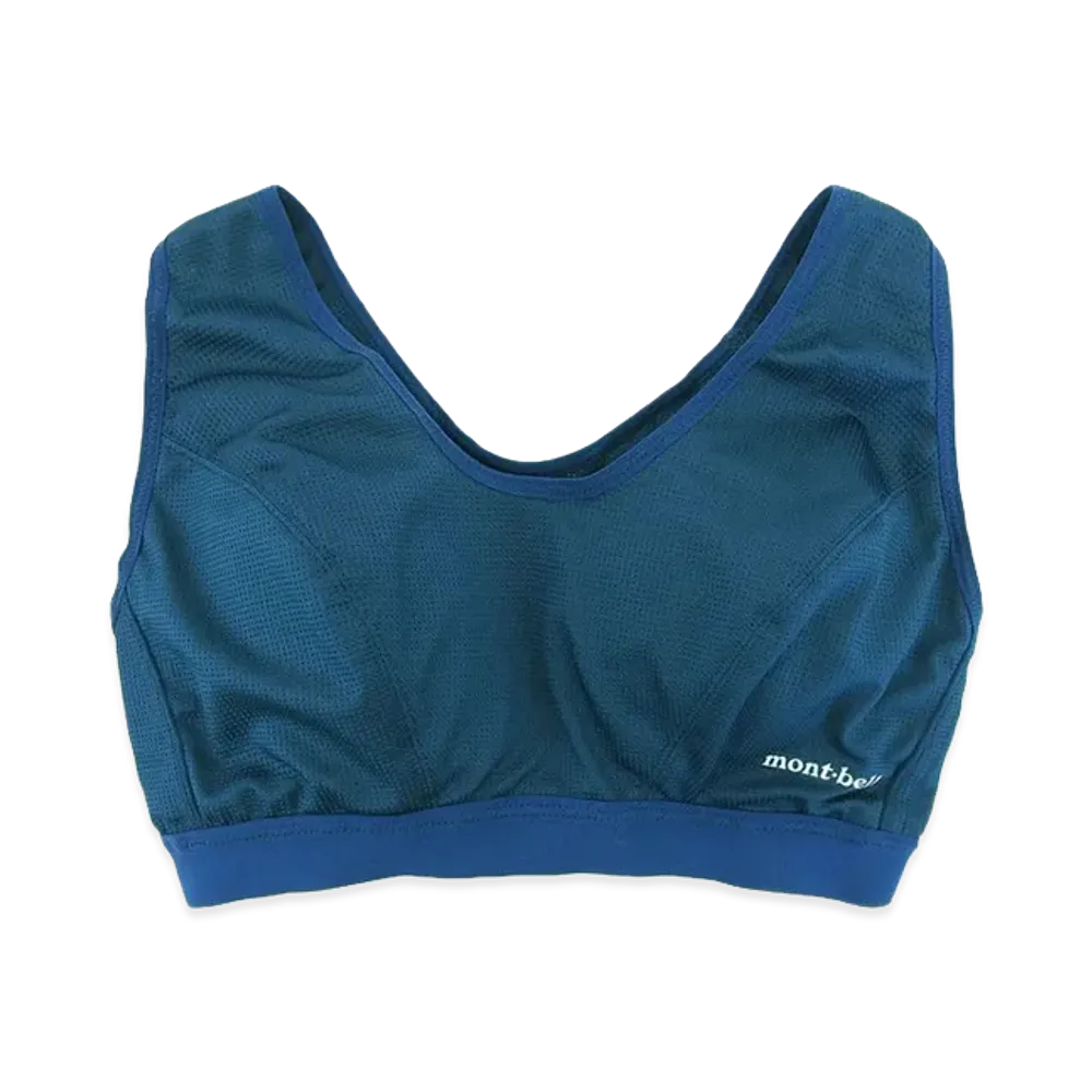 mont-bell Women's Geoline Mesh Sports Bra "Blue Green"