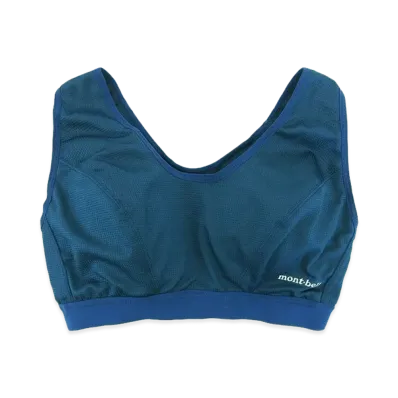 mont-bell Women's Geoline Mesh Sports Bra "Blue Green"