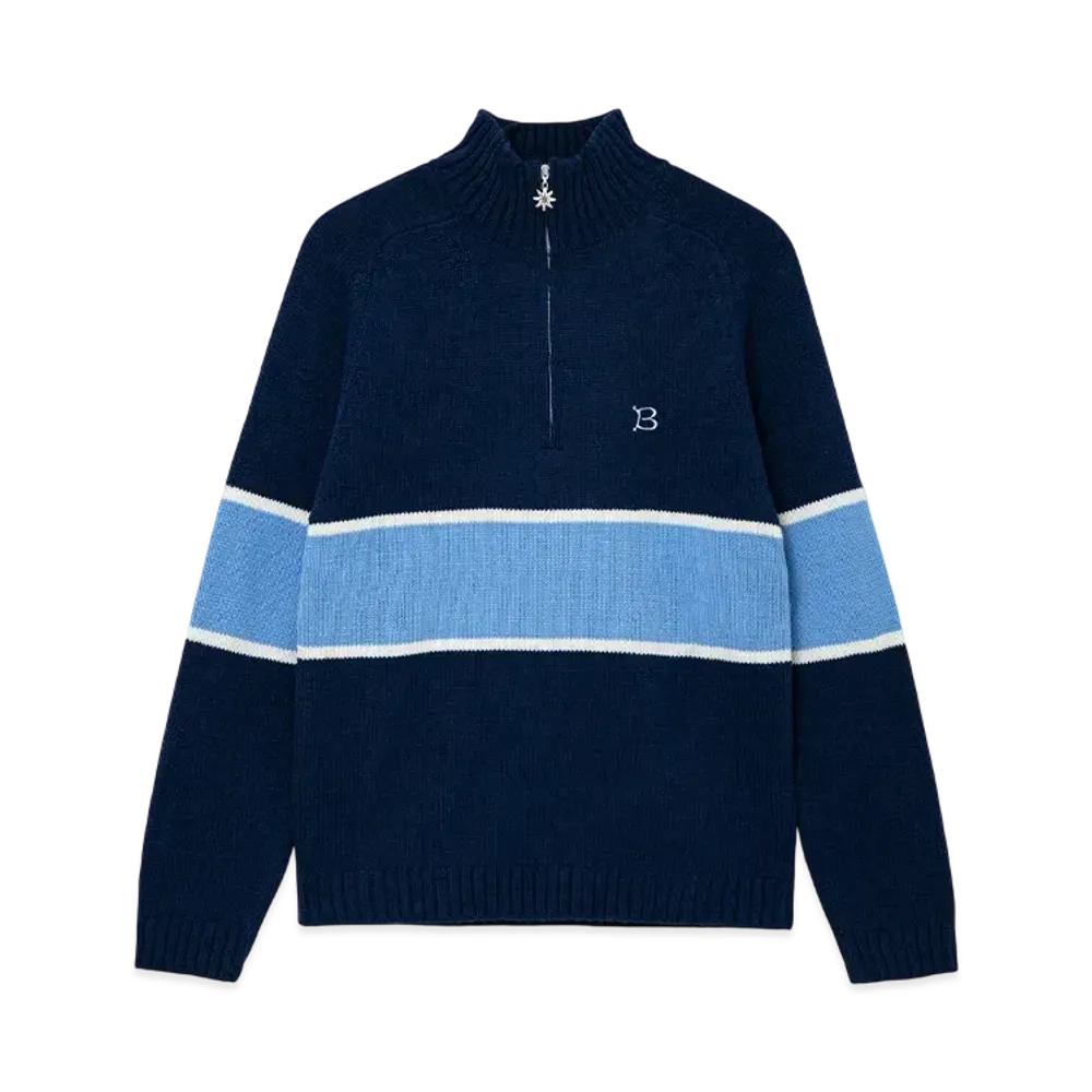 BoTT Half-Zip Drivers Knit "Navy"