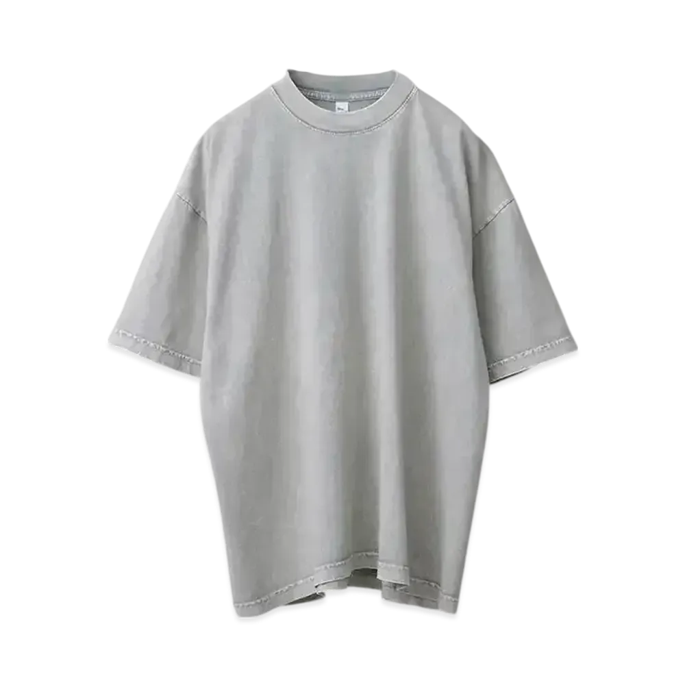 Los Angeles Apparel Garment Dye Short Sleeve Crew Neck T-shirt Mineral Wash "Lime Stone"