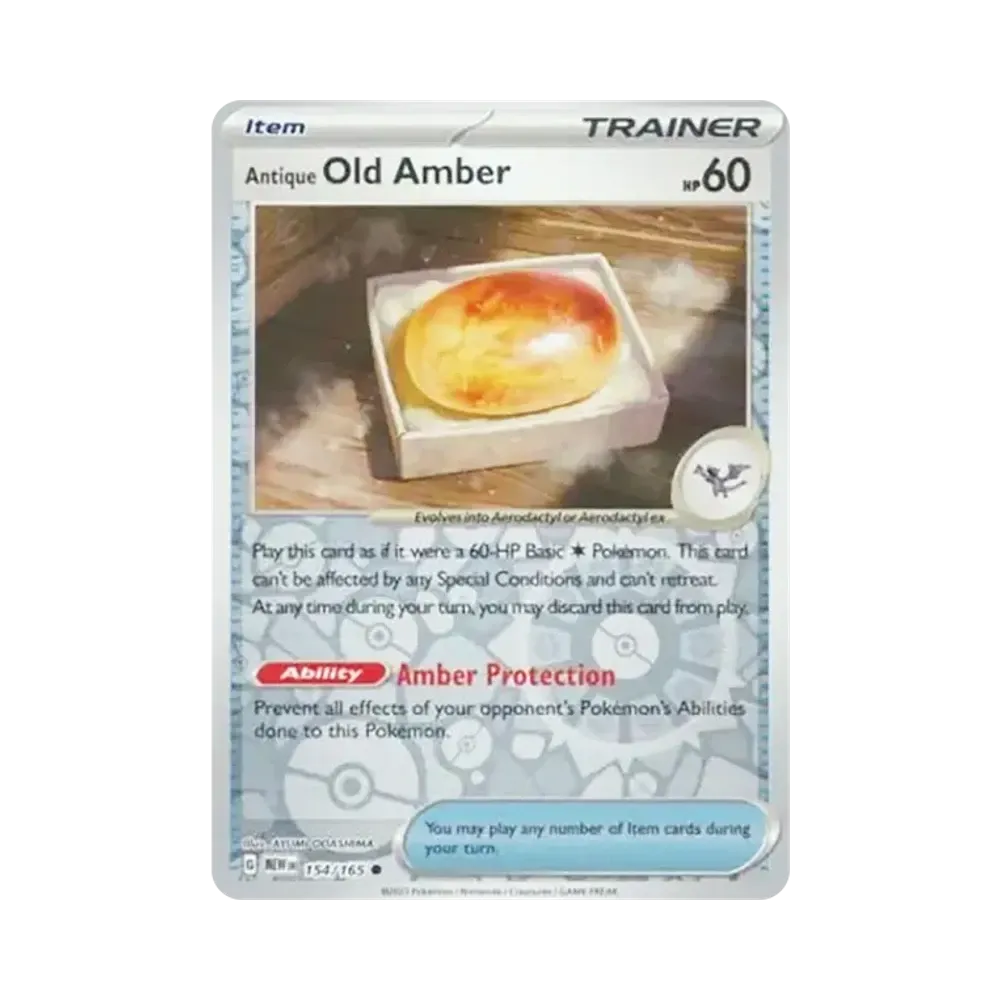 古びたひみつのコハク C :リバースホロ [MEW EN 154/165]【英語版】(スカーレット&バイオレット「151」)