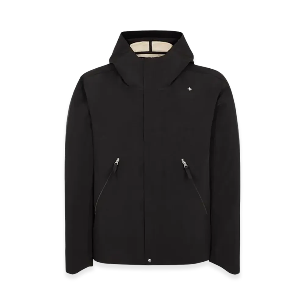 Stone Island 402G1 Stellina 3L Nylon Hooded Jacket - 23FW "Black"