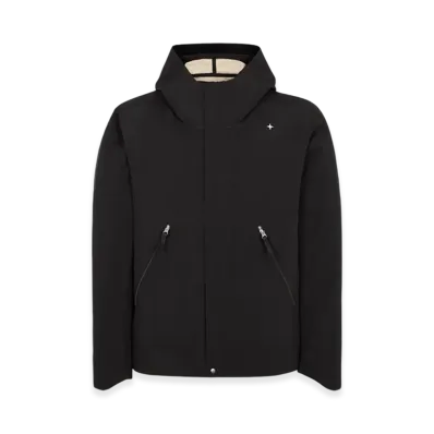 Stone Island 402G1 Stellina 3L Nylon Hooded Jacket - 23FW "Black"
