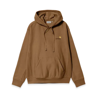 Carhartt WIP Hooded American Script Sweat "Hamilton Brown"