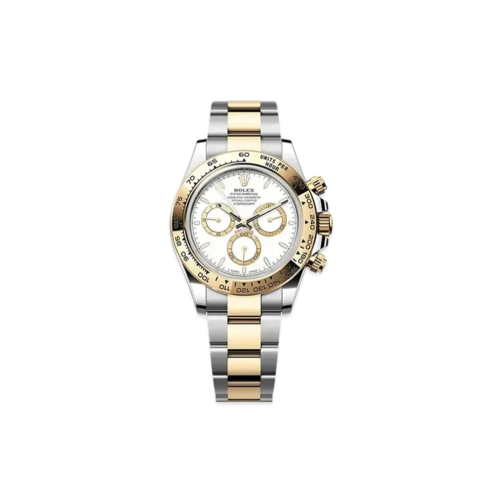 ROLEX Cosmograph Daytona Oyster 40mm "White/Oyster Steel/Yellow Gold" 126503