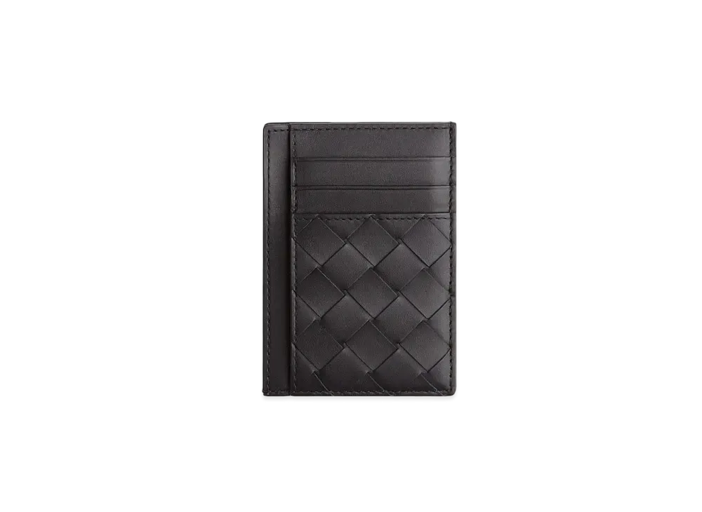 Bottega Veneta Card Holder With Coin Purse "Black"