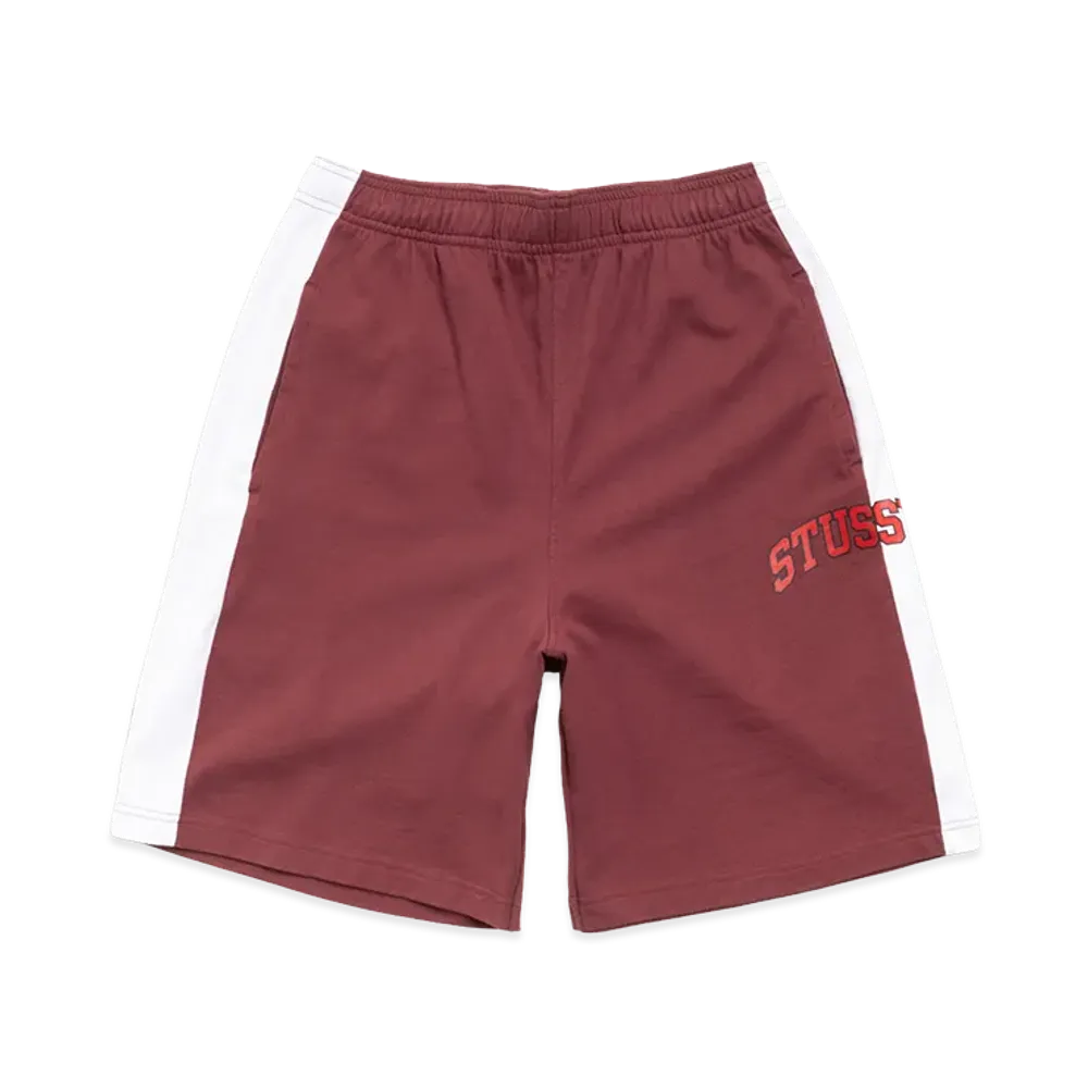 Stussy Stripe Jersey Short "Burgundy"