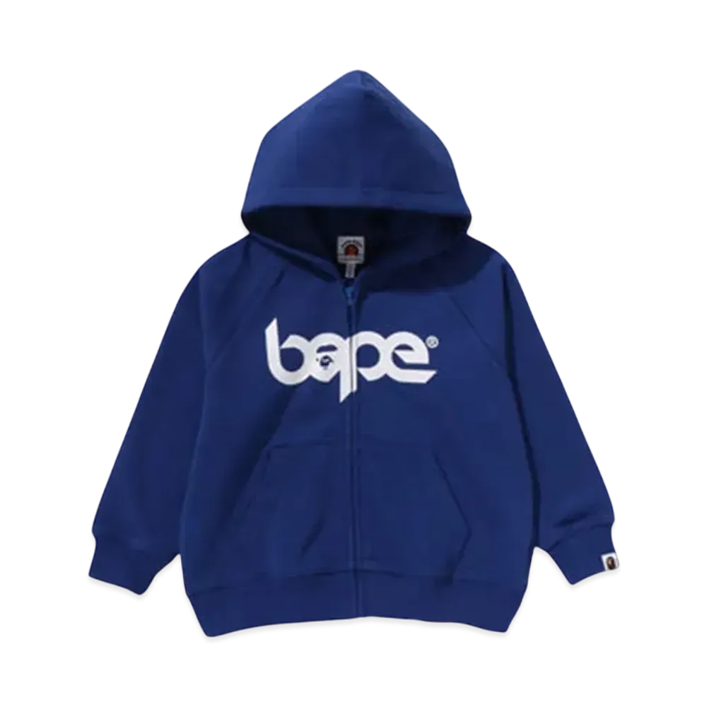 A BATHING APE Bape Relaxed Fit Pigment Dye Zip Hoodie "Blue"