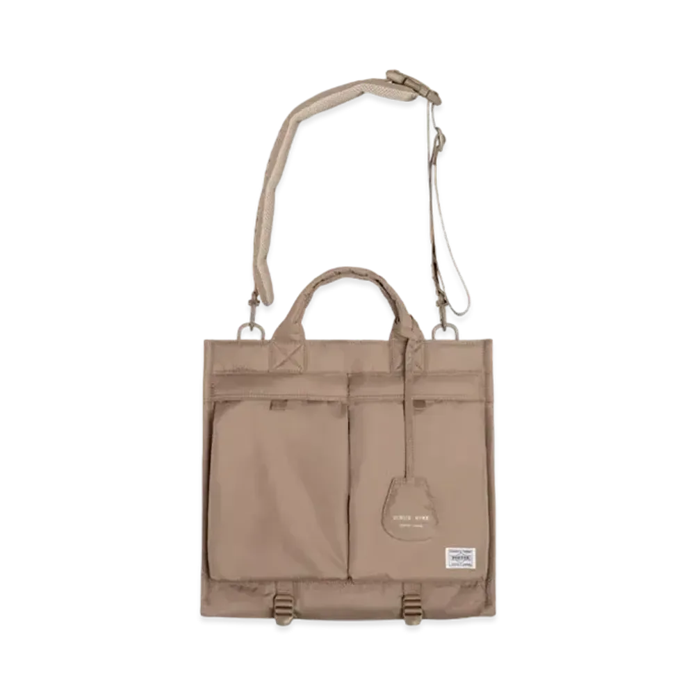 PORTER x HYKE 2Way Tote Bag Hyke Edition "Sand Stone"