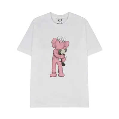 Uniqlo KAWS Pink BFF Tee "White"