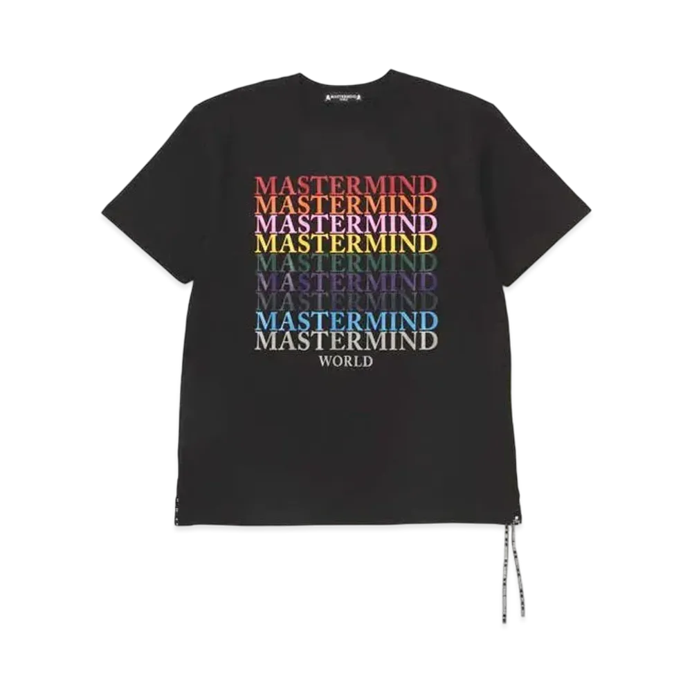 mastermind WORLD Multi Logo Tee "Black"