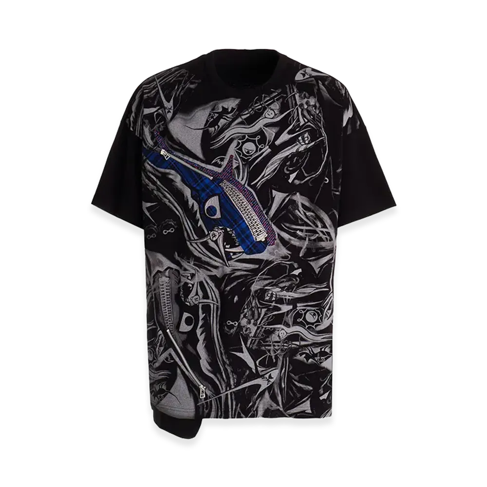 Ground Y x Taro Okamoto Mixed-Media Composition T-shirts ”The Law of the Jungle” "Black"