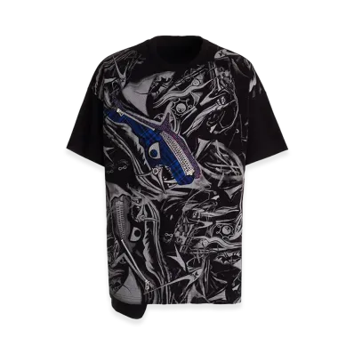 Ground Y x Taro Okamoto Mixed-Media Composition T-shirts ”The Law of the Jungle” "Black"