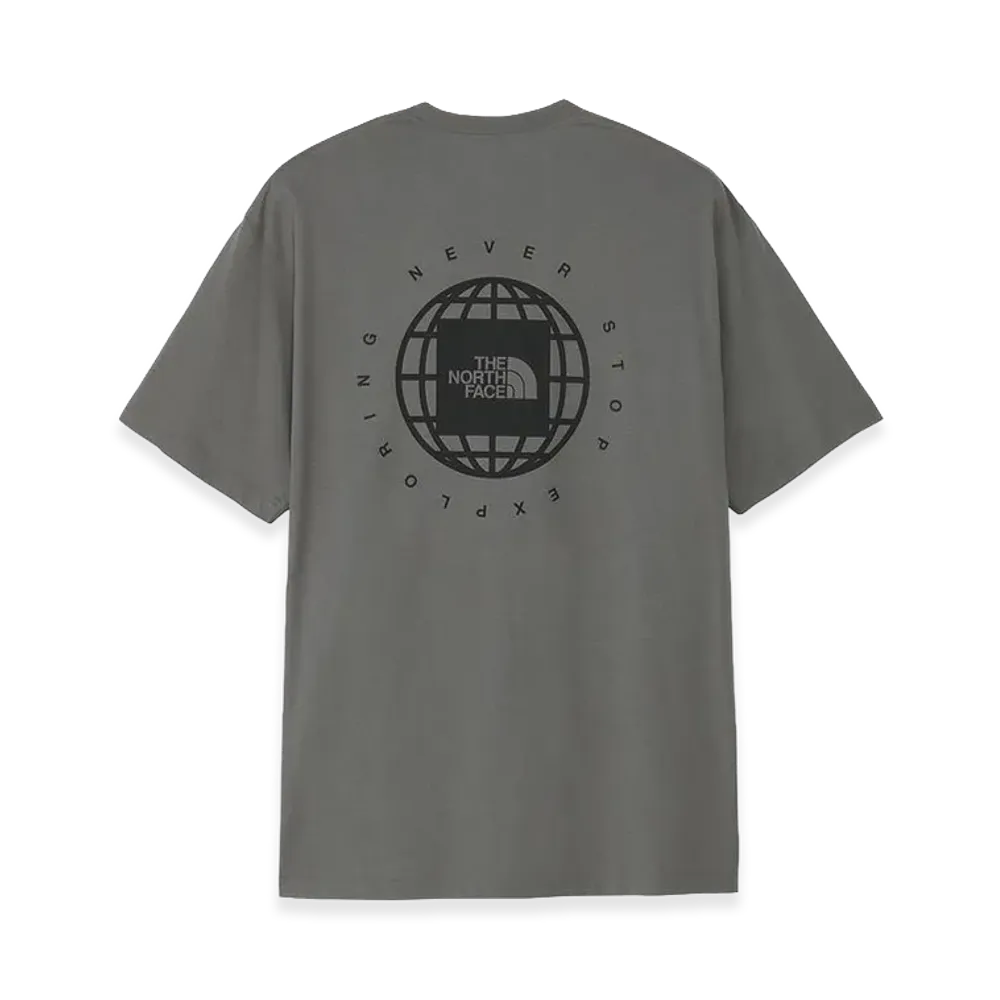 The North Face Short Sleeve Geo Square Logo Tee "Smoked Pearl"
